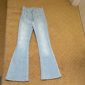 Light Blue Flared Women's Jeans